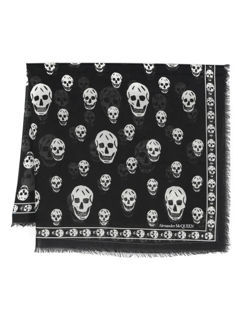 Alexander McQueen Classic Skull scarf - Black - zdjęcie produktu nr 1