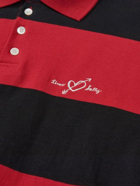 Marge Sherwood x Peanuts striped-pattern polo shirt - Red