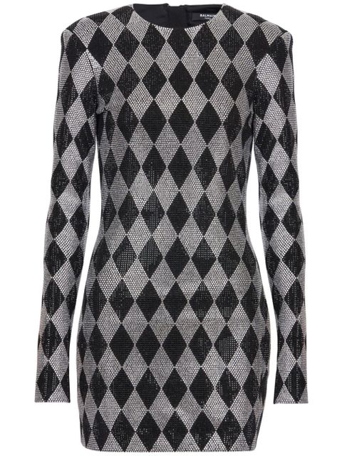 Balmain crystal-embellished minidress - Black