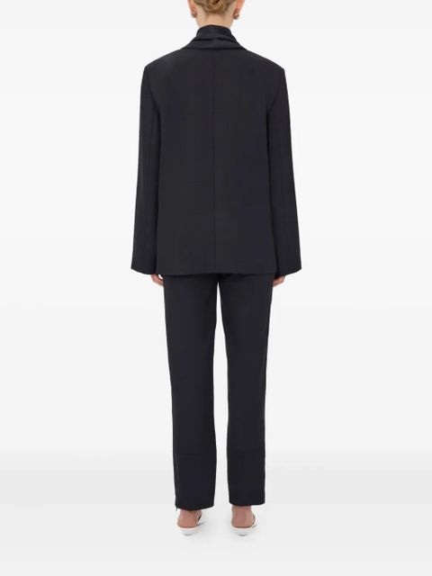 LouLou de Saison Jiha double-breasted shawl collar jacket - Black