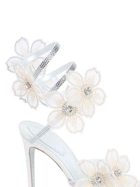 René Caovilla 105mm Floriane sandals - Neutrals