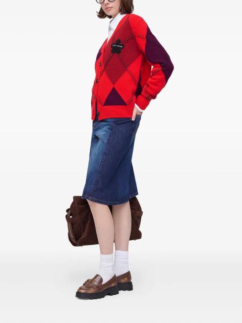 Marc Jacobs argyle daisy cardigan - Red - zdjęcie produktu nr 2