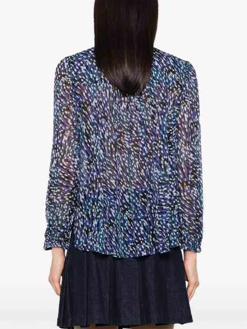 MARANT ÉTOILE Daytonea georgette blouse - Blue