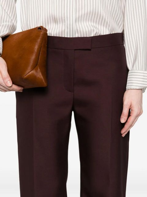 KHAITE Callen pleated-front trousers - Purple - zdjęcie produktu nr 2
