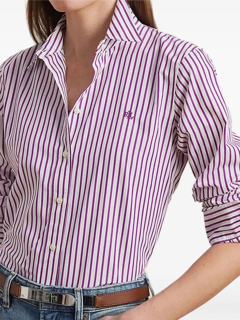 Lauren Ralph Lauren striped long-sleeve shirt - Purple