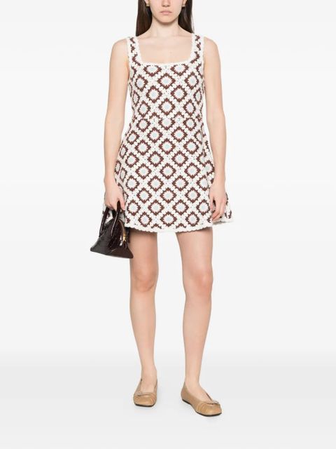 Maje pattern mini dress - Brown - zdjęcie produktu nr 2