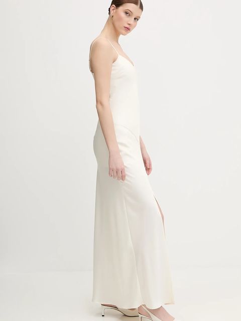 Joop! sukienka kolor beżowy maxi prosta 30100029 - zdjęcie produktu nr 2