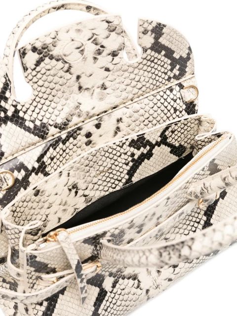 Simkhai small River snakeskin-print tote bag - Neutrals
