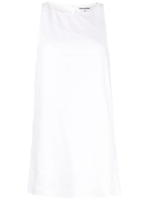 Reformation Jessi linen minidress - White - zdjęcie produktu nr 1