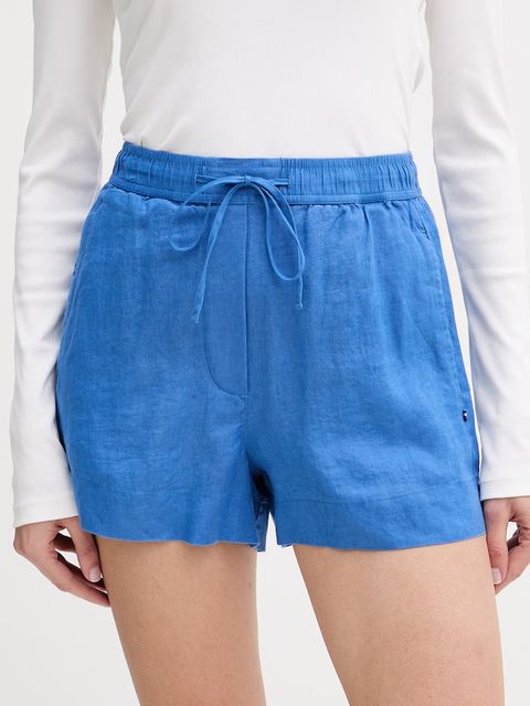 Tommy Hilfiger szorty damskie lniane - zdjęcie produktu nr 1