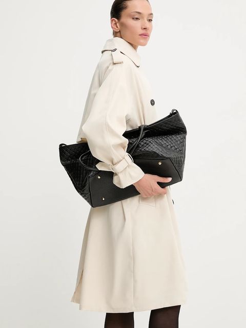 Answear.LAB trencz bawełniany kolor beżowy