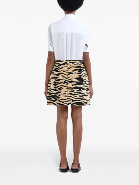 Marni zebra-print mini skirt - Neutrals - zdjęcie produktu nr 2