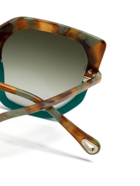 Chloé Eyewear oversize-frame sunglasses - Green