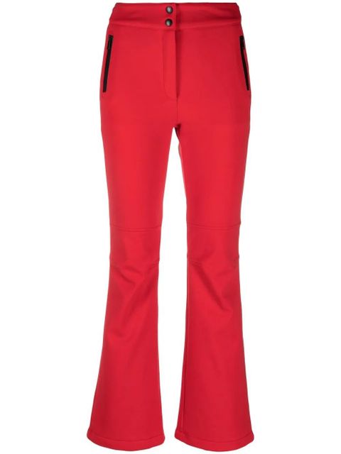 Yves Salomon high-rise button-waist trousers - Red - zdjęcie produktu nr 1