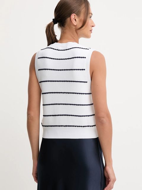 United Colors of Benetton top damski kolor biały 104ME10EC - zdjęcie produktu nr 2