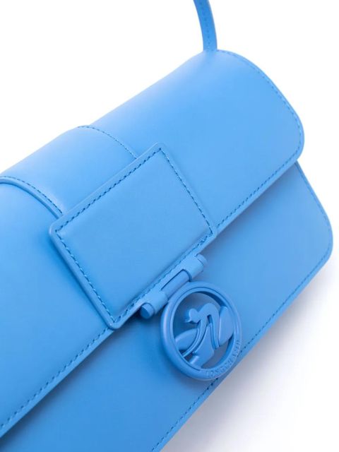 Longchamp medium Box-Trot leather shoulder bag - Blue