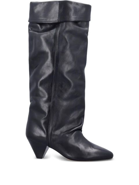 ISABEL MARANT Elita leather boots - Black - zdjęcie produktu nr 1