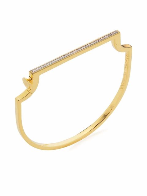 Monica Vinader signature skinny diamond bangle - Gold - zdjęcie produktu nr 2