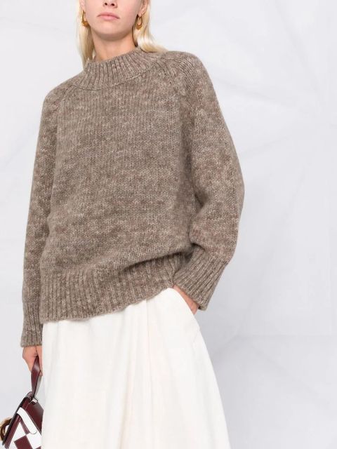 Maison Margiela high neck knitted jumper - Neutrals - zdjęcie produktu nr 2