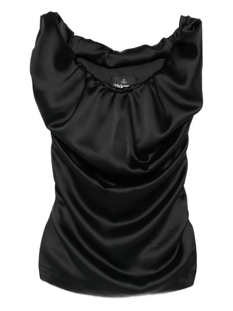 Vivienne Westwood Ginnie draped top - Black - zdjęcie produktu nr 1