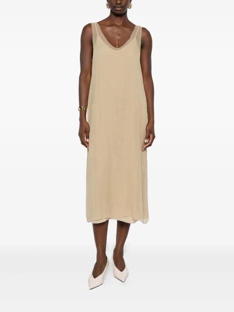 TOTEME slip midi dress - Neutrals