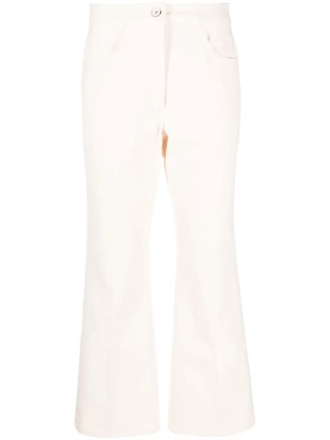 Jil Sander pressed-crease flared trousers - Neutrals - zdjęcie produktu nr 1