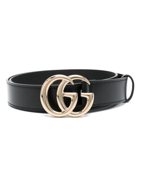 Gucci Double G-buckle leather belt - Black - zdjęcie produktu nr 1