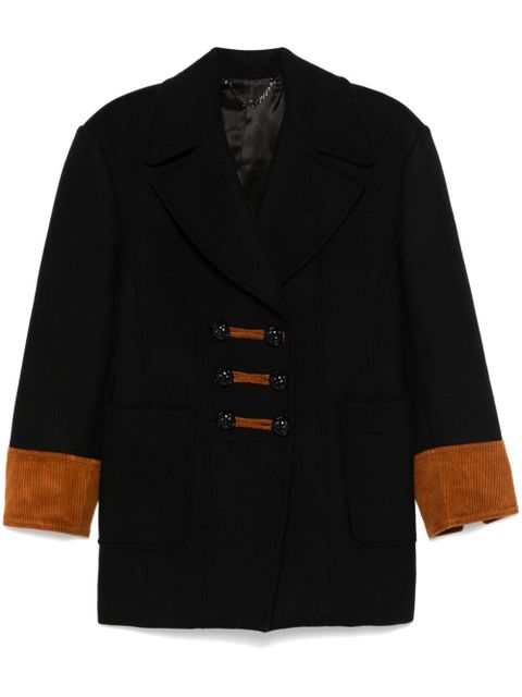 Rabanne double-breasted coat - Black - zdjęcie produktu nr 1