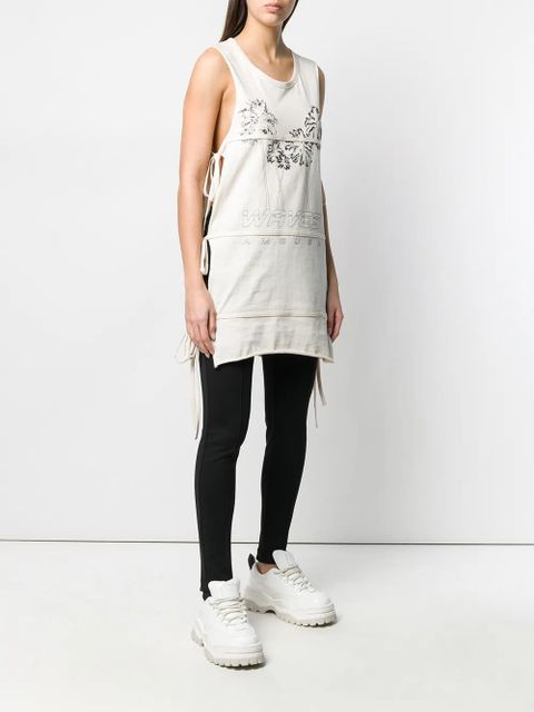 AMBUSH sleeveless tie T-shirt - Neutrals