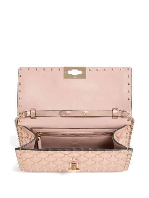 Valentino Garavani Rockstud Spike quilted clutch bag - Pink