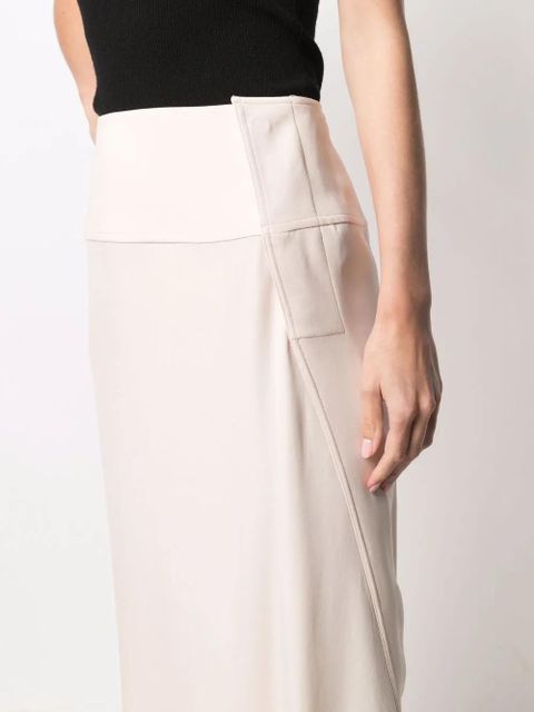 Jil Sander high-waisted asymmetric skirt - Pink - zdjęcie produktu nr 2