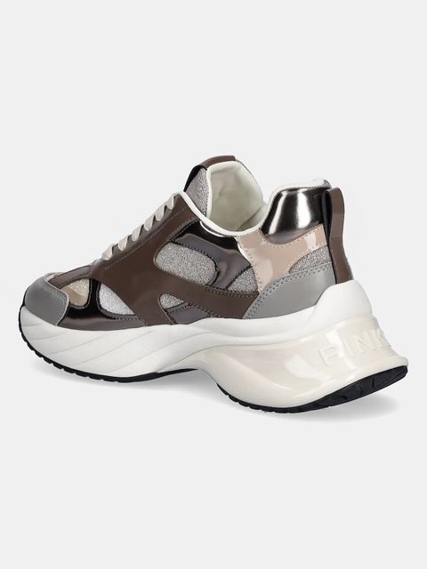 Pinko sneakersy Ariel 15 damskie kolor szary SS0067E032L15