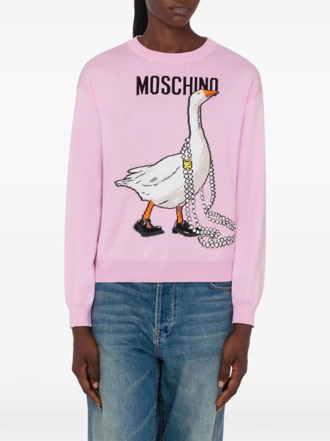Moschino crew-neck sweater - Pink