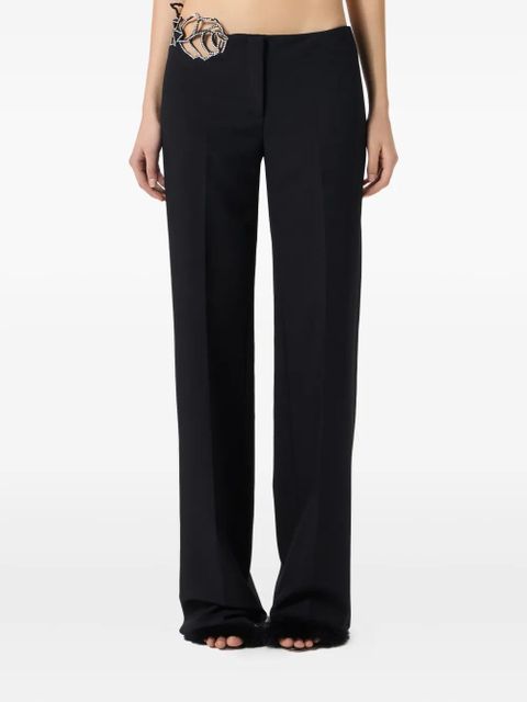 Blumarine lace-embellished trousers - Black
