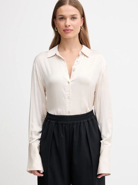 Pedro del Hierro koszula damska kolor szary regular z kołnierzykiem klasycznym 6632950 - zdjęcie produktu nr 1