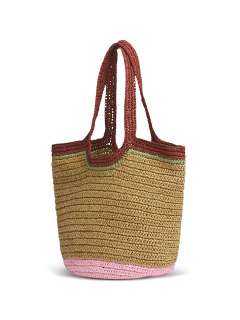 Marni Seaside woven-design tote bag - Neutrals