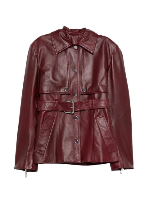 Sportmax leather jacket - Red - zdjęcie produktu nr 1