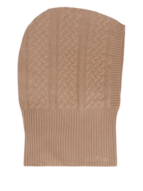 Max Mara cable-knit balaclava - Neutrals - zdjęcie produktu nr 1