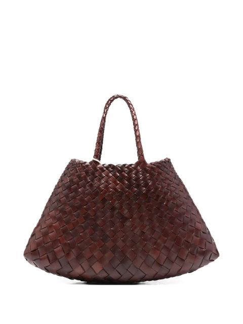 DRAGON DIFFUSION Santa Croce leather tote bag - Brown - zdjęcie produktu nr 1
