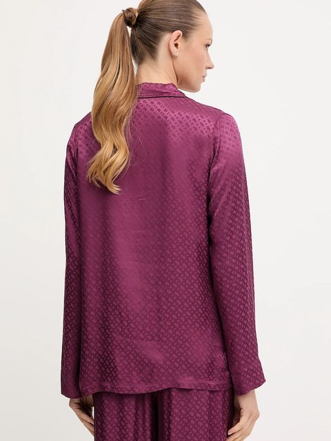 BOSS koszula piżamowa damska kolor fioletowy 50527255 - zdjęcie produktu nr 2