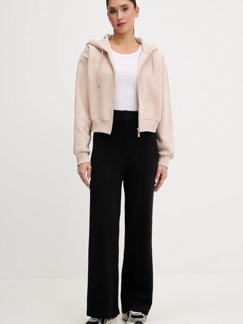 Guess bluza AELIA damska kolor beżowy z kapturem gładka V5BQ11 KB681 - zdjęcie produktu nr 2