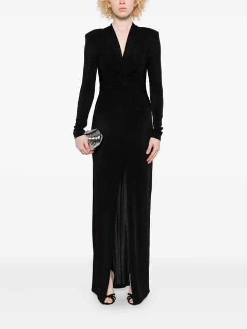 Eleh twist-front maxi dress - Black