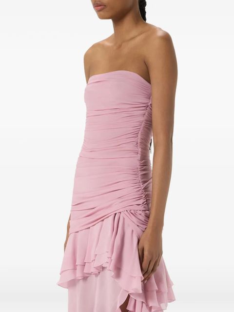 Blumarine strapless ruffled gown - Pink