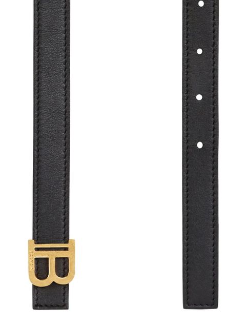Balmain leather B-buckle belt - Black - zdjęcie produktu nr 2