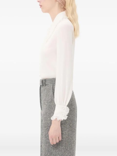 Valentino Garavani crepe-de-chine shirt - White - zdjęcie produktu nr 2