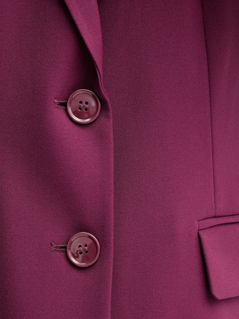 United Colors of Benetton marynarka kolor fioletowy jednorzędowa gładka 2L4HDW02W