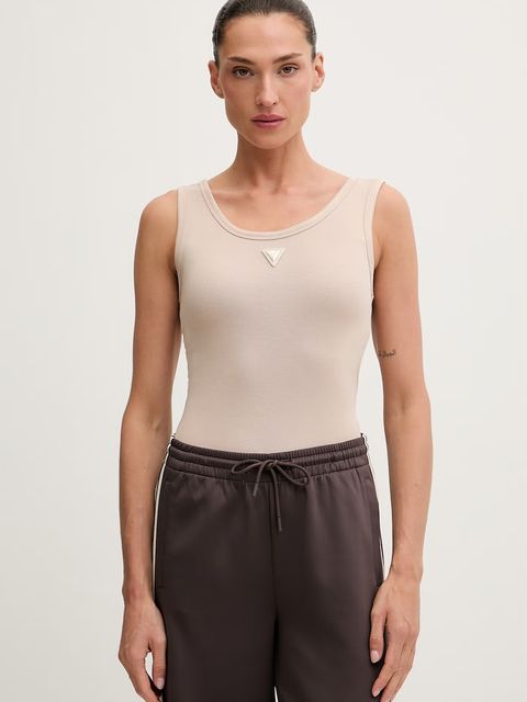 Guess top damski z bawełną OLYMPE - zdjęcie produktu nr 1