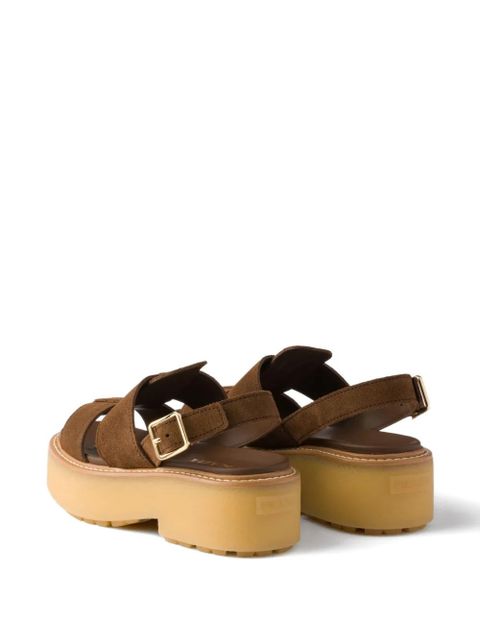 Prada suede sandals - Brown