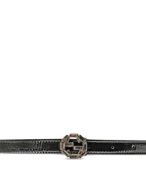 Gucci logo buckle belt - Black