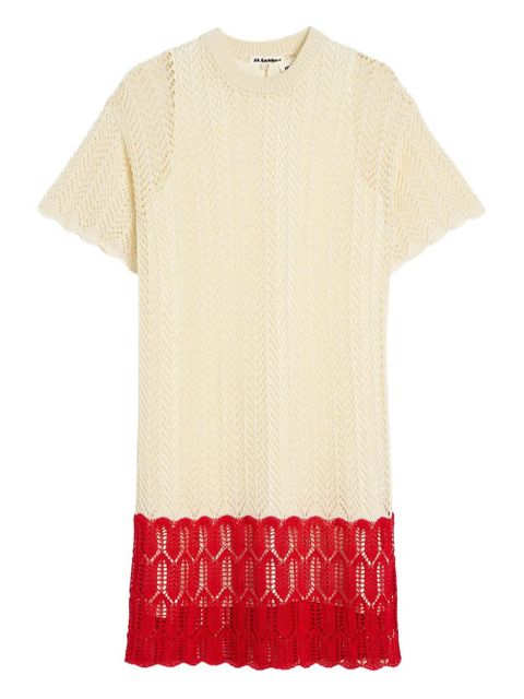 Jil Sander pointelle-detail knitted dress - Neutrals - zdjęcie produktu nr 1